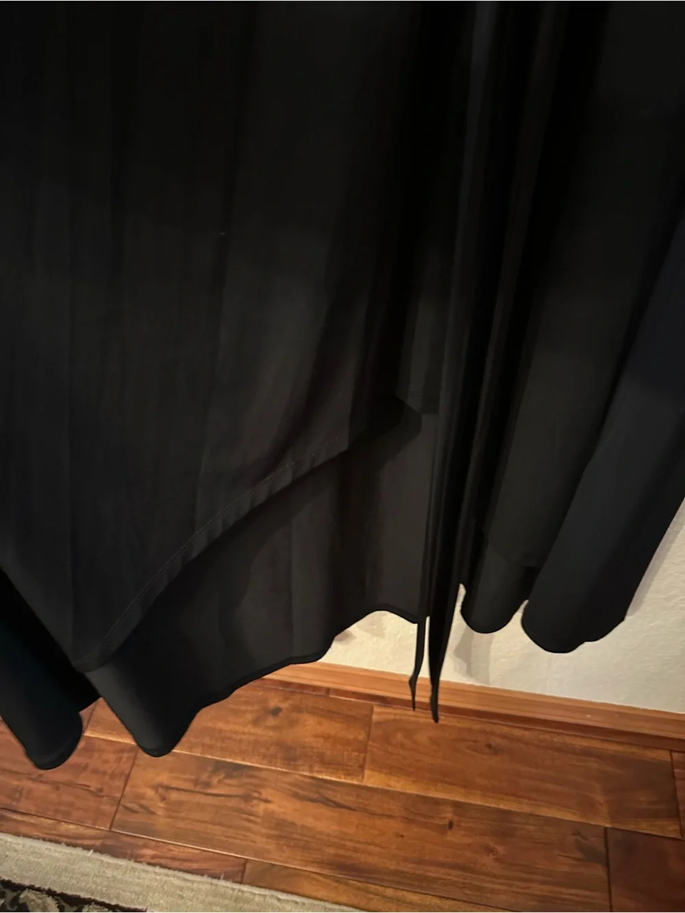 Michael Kors Black Wrap High-Low Maxi Dress
